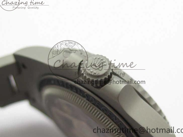 116610 Bezel Skeleton DIal Best Sandblasted Edition on ROF Andrea Submariner Carbon SA3130 Pirlo 0308